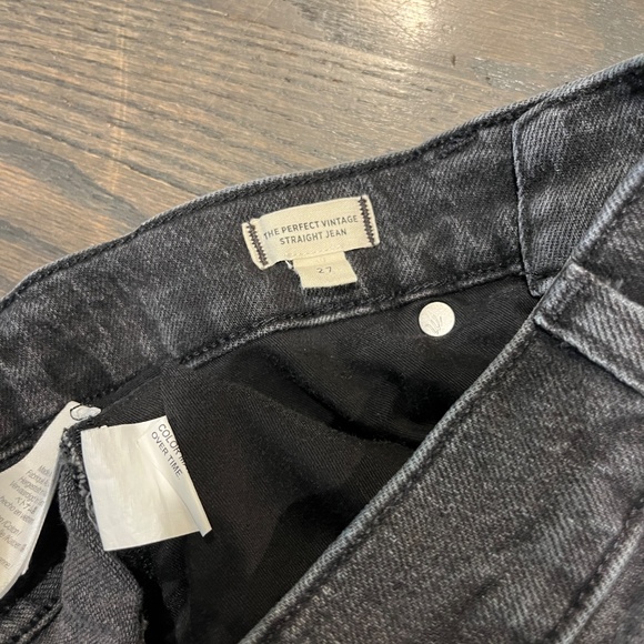 Madewell The Perfect Vintage Jean Cut-Off Shorts Black Size 27 - Picture 6 of 7